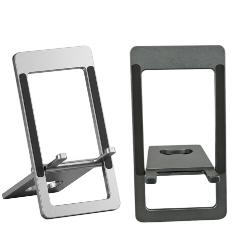 Creatieve opvouwbare telefoontablethouder met-Zilver 1