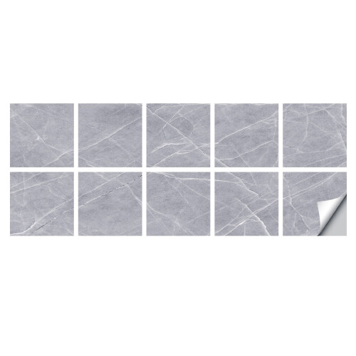 30Feuilles Stickers Cuisine Autocollants Gris 1
