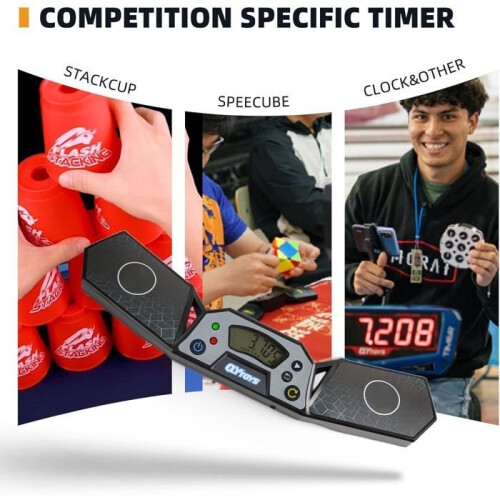 Professional Timer for Rubik's Cube, Touchscreen, 0.001s Precision, Record Memory, Compact Design 2
