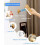 2 Pack Indoor Wooden Wall Sconce Wireless USB Rechargeable Adjustable Brightness Wall Light 2