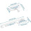 Adjustable Window Restrictor 2 Pack Universal for Casement Windows with Screws and Short Hook 2