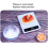 Rechargeable Digital Kitchen Scale 1g to 5000g High Precision Tempered Glass Touch Control Multi Unit White 5