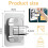 Adjustable 360 Degree Shower Head Holder Replacement, Durable Handheld Shower Bracket, No Drilling 2