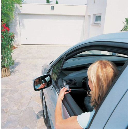 NS 2 Channel Remote Control, Black, 433.92 MHz, CR2430 Battery Included, Compact Wireless Accessory 1