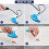 Mini Portable Iron for Crafts with Charging Base, Compact and Practical, Blue 4