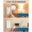 Wireless Remote Control Socket with 2 Wall Remotes, 16A 3680W, 30 m Range, EU Type E/F Plug, White 2