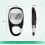 Pedometer compatible with Walking, Portable Walking Pedometer 3D Step Counter, Simple Electronic Steps Tracker with Carabiner 3