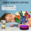 Lampada da comodino a LED 3D a forma di ragno con telecomando e timer per la cameretta dei bambini. 4