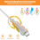 4 Pcs Universal Cable Protectors for Phone Charging and Data Cables, Durable Silicone Wire Guards 4