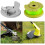 4 Pack Replacement Spool for Cordless Trimmer 2 mm 3.4 m with 1 Cap AC14HCA, Durable Line 4
