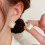Σκουλαρίκια τετράγωνα υψηλής ποιότητας με γεωμετρικό ρόμβο σε σχήμα μάτ 4