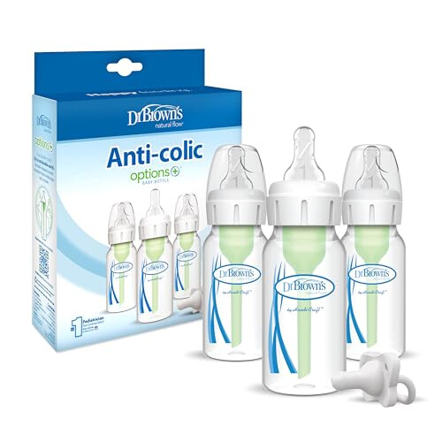 Dr. Brown's Options Plus Narrow Neck 120ml 3 Pack and Soother 2