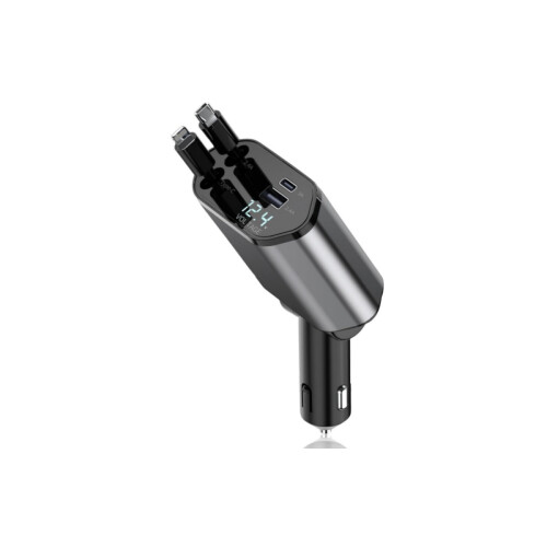 6A car charger 120W super fast charging multi-functional cigarette lighter conversion plug USB adapter PD four-in-one 1
