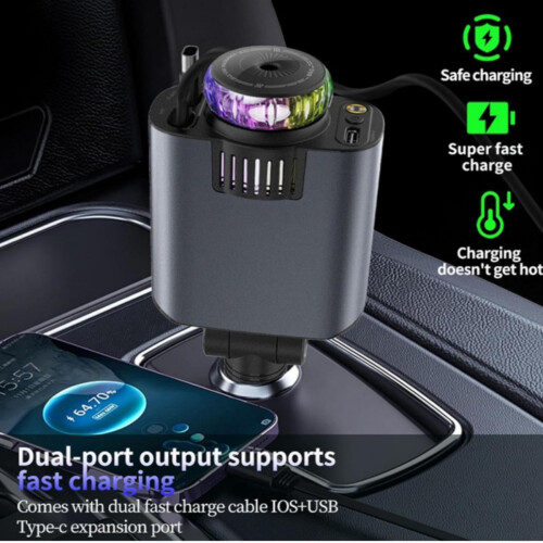 New multi-function car charger Starry Sky Dome Ambient Light/Aromatherapy/Super Fast Charging 2