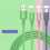 Liquid one-to-three data cable three-in-one mobile phone charging cable suitable for Apple type-c Android USB fast charging cable 4
