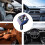 Super fast charging car charger telescopic one-to-three cigarette lighter multi-function Huawei Android Apple charging universal 5