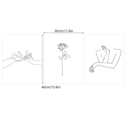 Contemporary Abstract Canvas Set, 3 Pieces 1