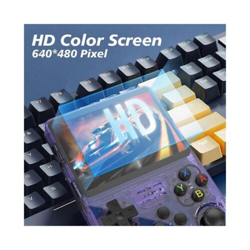 R36S Retro Handheld Video Game Console Linux System 128GB Game-Black 1