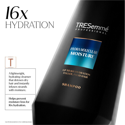 TRESemmé TRESemme Shampoo Hydra Molecular Moisture Deep Hydration Hair Care 400ml, 6 Pack 1