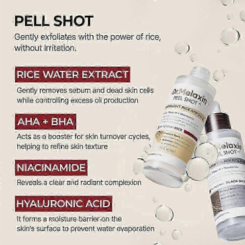 (Black) ΑΜΠΟΥΛΑ ΑΠΟΛΕΠΙΣΗΣ ΡΥΖΙΟΥ PEEL SHOT GLOW (ΛΕΥΚΟ ΡΥΖΙ/ΜΑΥΡΟ ΡΥΖΙ) 2