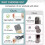 (XL ( Fit 37-55 mm )) 32 τεμάχια προστατευτικά δαπέδου για τετράγωνα πόδια καρ 2