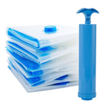 8 Pcs Vacuum Storage Bags for Clothes and Bedding, Vacuum Seal Bags, Reusable Compressed Organizer Bag Set for Organize
