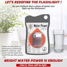 2 PCS Salt Water Lamp,Outdoor Lights, No Battery Emergency Lamp, Suitable for Outdoor Activities, Night Fishing, Camping