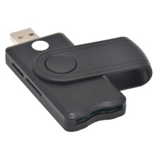 USB SIM-Smartcardlezer voor Windows 7, 8, 10 en Linux, Geschikt voor Bankpassen, IC/ID, EMV, , TF en MMC-Kaarten (USB-CCID ISO 7816)