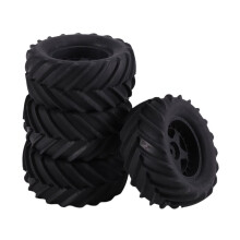 4Pcs 90mm Tire Tyre Wheel Universal for 1/16 E-Revo, for HSP 94186 RC Car Upgrade Accessories