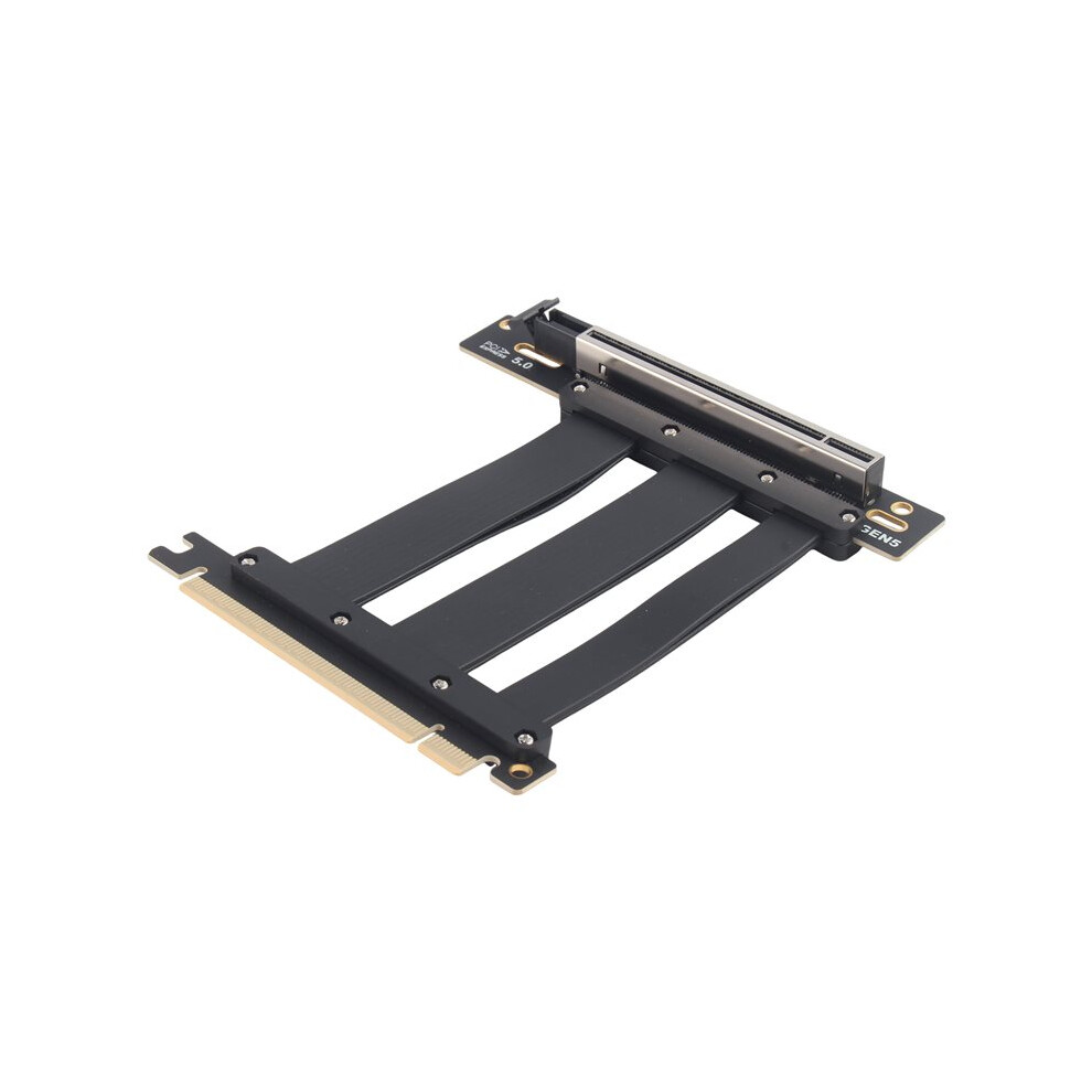 Pcie 5.0 X16 Riser Cable Compatible With Pcie 5.0 Gpu 90 Degree Slot Gpu Extension For Rtx 5090 10Cm 4712635854717