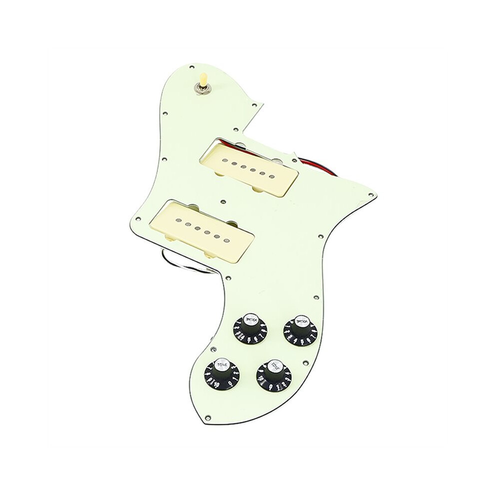 Prewired Pickguard Loaded Humbucker Pickups Set For 70S Tl Electric Guitar Replacement Green 4713750169786