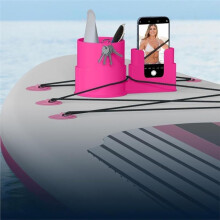 Porte-Gobelet Portable pour Kayak - Convient Aux Planches de Surf, de Paddle et Encore, Conception Anti-Basculement, 1 Pièce Rose