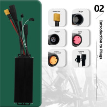 Ebike 24v 36v 48v 30A Three Mode 12 Tube Sine Wave Controller S966 Color LCD Display Motor
