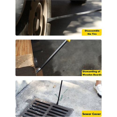 NIUXIANG Multi-Function Long Pry Bar Motorcycle Tire  Strike Cap Nail Puller Heavy Duty Car Repair Hand Tools