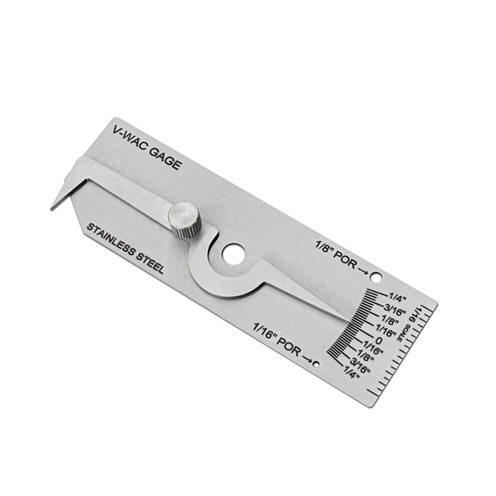 Stainless Steel Imperial Weld Biting Depth Gauge, Depth Inspection Gauge, Professional Measuring Tool 4713329727157