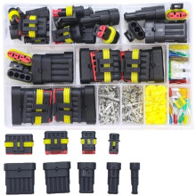 Waterproof Automotive Connectors (Boxed) for Xenon Lamp Wiring Harnesses and Waterproof Automotive Connectors 240PCS