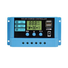 10A PWM Solar Charge Controller 12V 24V PV Regulator Dubbele USB-Poorten Lithium-Ijzer LiFePO4 Batterijlader Stabilisatoren