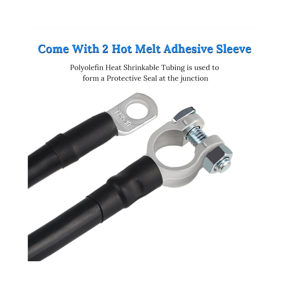 Automotive Power Connection Wire Grounding Wire 2Awg Battery Cable Flame Retardant Insulation With Battery Connector 6033600678557