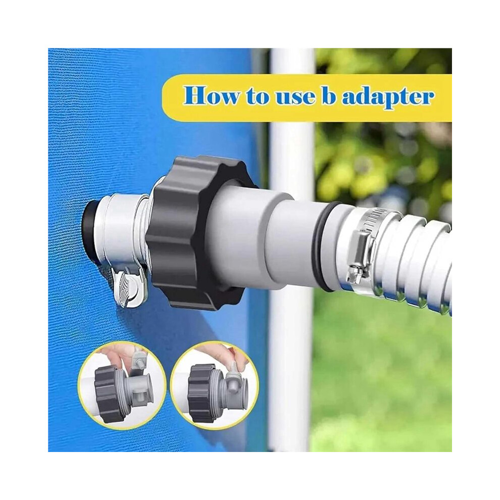 Pool Hose Adapter For Above Ground Pools Pump Reducer Connector Compatible With Sand Filters,Saltwater Systems 4711448381052