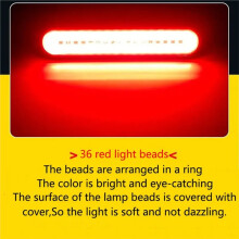 LED Truck Tail Light 12V Bright 54 LED Brake Lamp for Trailer Van Lorry with Waterproof Design