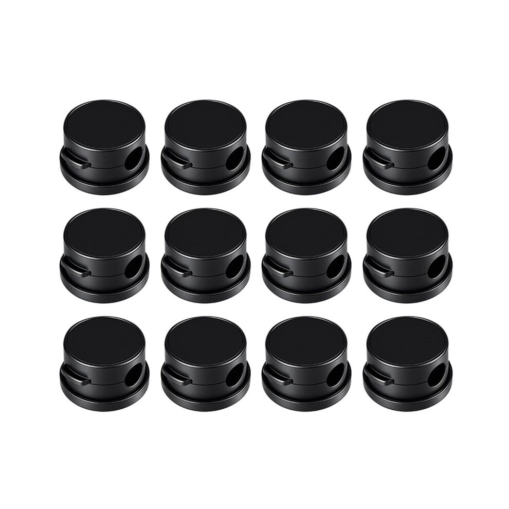 Magnetic Cable Clips, 360 Rotatable Magnetic Clips, Under Desk Cable Management, Strong Adhesive Cord Organizer 12Pcs 4711121411199