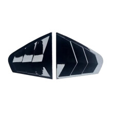 Rear Window Side Vent Louver Cover Decorative Strip for Sagitar 2012-2018. Glossy Black