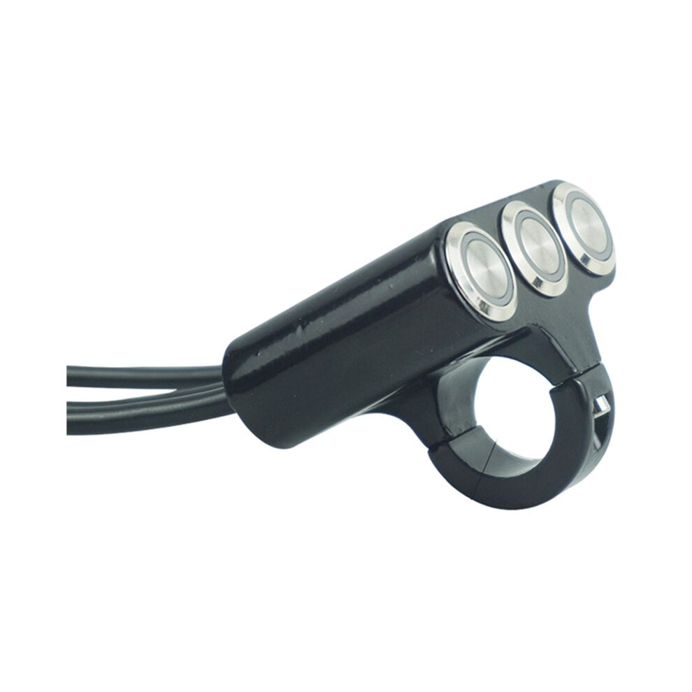 22Mm Motorcycle Switches Handlebar Mount Fog Horn Power Start Kill Button With Indicator Universal Light 4713650386238