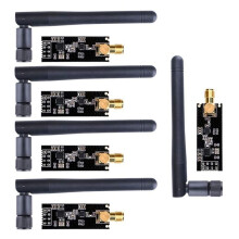 NRF24L01+PA+LNA Modulo Ricetrasmettitore RF Wireless A Lunga Distanza da 1100 Metri con Antenna, 5 Set