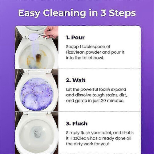 (4PCS) 1-5x Καθαριστικό Αφρού Τουαλέτας Fizzclean, Καθαριστικό Αφρού Fizzclean Άμεσης Δράσης 1