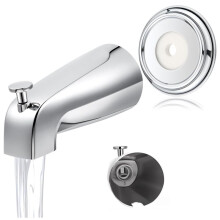 Badkamerkraan met Metalen Afdekring, Wandkraan met Douche-Omstelknop, 1/2" IPS Binnendraad B