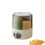 Kitchen Rice Bucket, Household Grain Storage Box, Sealed Rotating Compartment Grain Container Gray Medium 2