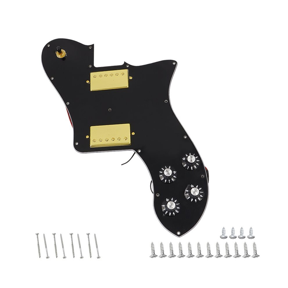 Prewired Pickguard Loaded Humbucker Pickups For 70S Tl Electric Guitar Replacement Black 6033495059530