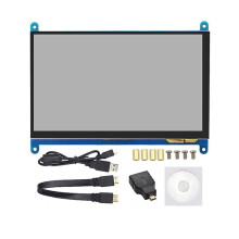 For Raspberry Pi 5 4 3 B+ 7 Inch Touch Screen 1024x600 IPS Display Full Fit -Compatible Interface Monitor