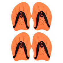 Palpons de Natation Taille L, Palmes de Natation pour L'Entraînement, Palmes Grenouille Orange pour L'Entraînement au Crawl